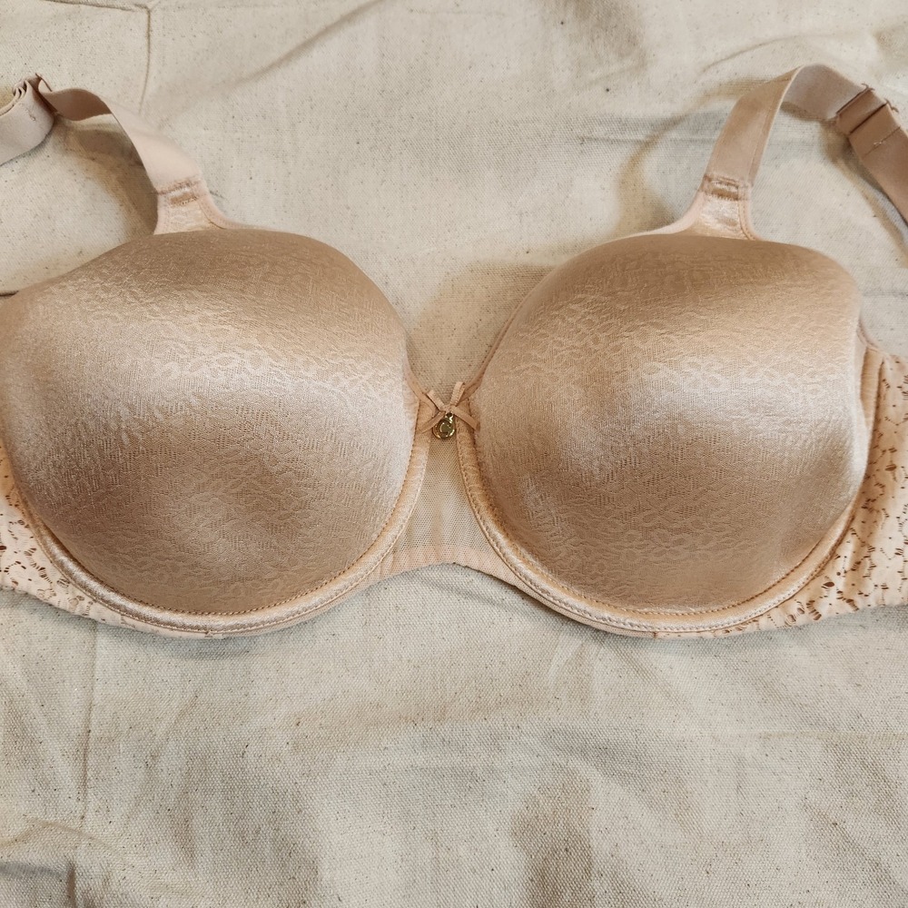 New Chantelle Norah Spacer Full Coverage Underwire Bra 34H Nude NWOT Beige